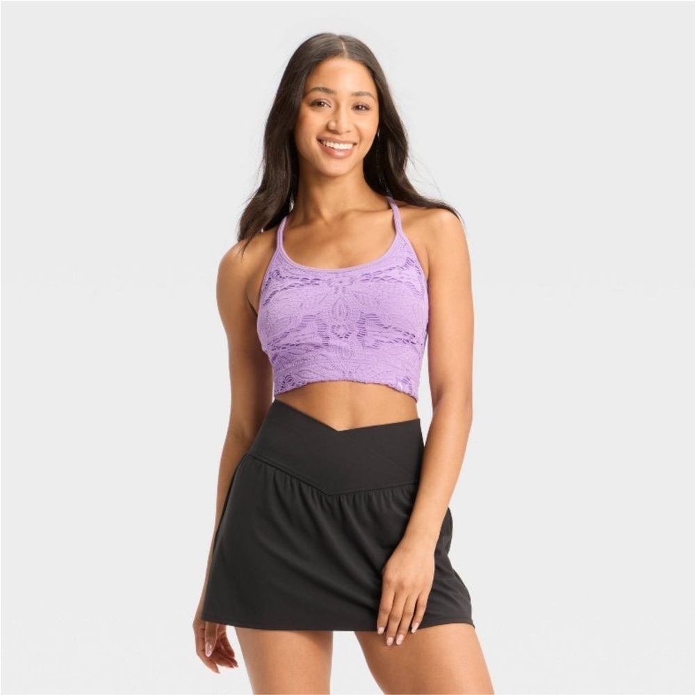 Women's Lace Support Tank Top - JoyLab™ Purple new 🆕